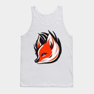 Furry Fox Head Tank Top